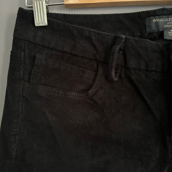 Banana Republic Size 6 Black Ryan Fit Cotton Corduroy Skinny Jeans - Picture 5 of 12